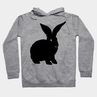 Rabbit Bunny Black Silhouette Animal Pet Cool Style Hoodie